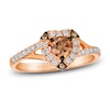 Thumbnail Image 1 of Le Vian Diamond Heart Ring 3/4 ct tw Round 14K Strawberry Gold