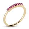 Thumbnail Image 1 of Juliette Maison Natural Rhodolite Garnet Half Eternity Ring 10K Yellow Gold