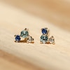 Thumbnail Image 3 of Juliette Maison Natural Multi-Gemstone Constellation Stud Earrings 10K Rose Gold