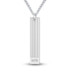 Thumbnail Image 1 of Men's Engravable Pendant Necklace Sterling Silver 22&quot;