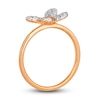 Thumbnail Image 3 of Le Vian Diamond Butterfly Ring 1/4 ct tw Round 14K Strawberry Gold