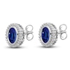 Thumbnail Image 2 of Natural Blue Sapphire Stud Earrings 14K White Gold