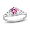 Thumbnail Image 1 of Natural Pink Sapphire Ring 14K White Gold