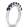 Thumbnail Image 2 of Natural Blue Sapphire Ring 14K White Gold