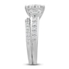 Thumbnail Image 3 of Diamond Bridal Set 1-1/2 ct tw Round/Baguette 14K White Gold