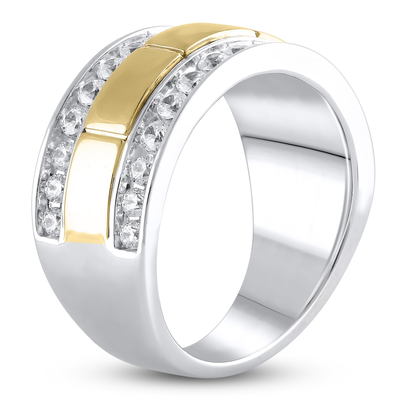 Men's Diamond Ring 1-1/2 ct tw Round 14K Two-Tone Gold | Jared