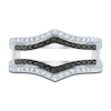 Thumbnail Image 3 of Black & White Diamond Anniversary Enhancer Band 3/8 ct tw Round 14K White Gold