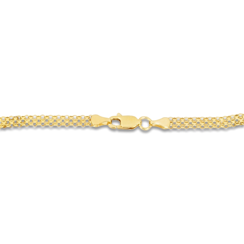 Main Image 3 of Semi-Solid Bismark Chain Necklace 14K Yellow Gold 20&quot; 3.5mm