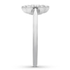 Thumbnail Image 3 of Diamond Clover Ring 1/6 ct tw Round 14K White Gold