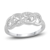 Thumbnail Image 1 of Diamond Infinity Ring 1/5 ct tw Round 14K White Gold