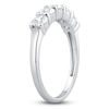 Thumbnail Image 1 of Diamond 5-Stone Anniversary Band 1 ct tw Round 14K White Gold