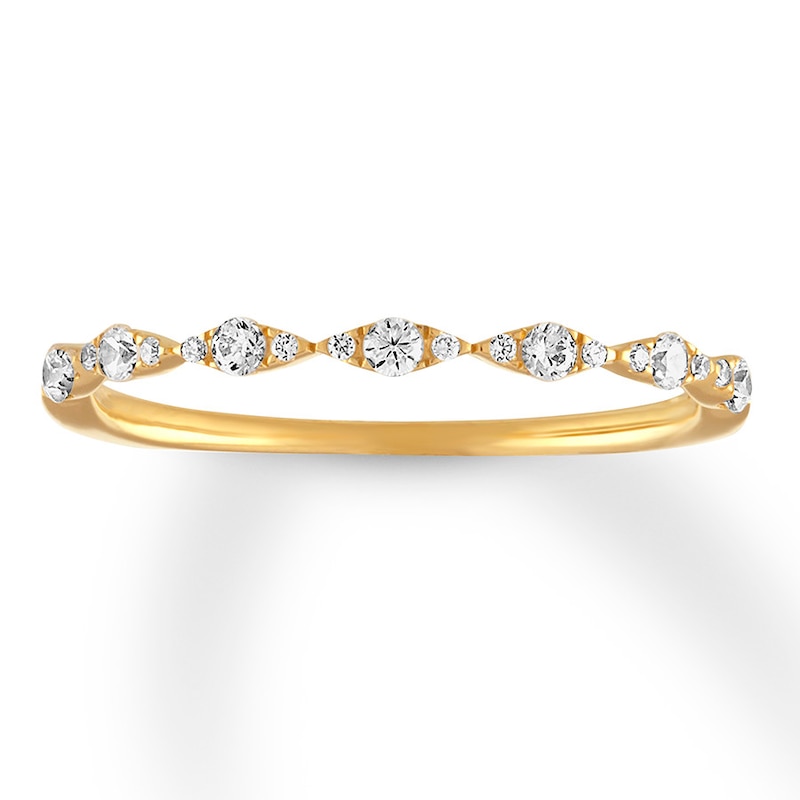 Main Image 1 of Diamond Ring 1/5 ct tw Round 14K Yellow Gold