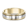 Thumbnail Image 3 of High-Polish Wedding Band 14K Two-Tone Gold 6.0mm