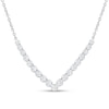 Thumbnail Image 1 of Diamond V Necklace 1-1/2 ct tw 14K White Gold 18&quot;