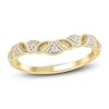 Thumbnail Image 1 of Diamond Milgrain Leaf Anniversary Ring 1/10 ct tw 14K Yellow Gold