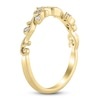 Thumbnail Image 1 of Diamond Milgrain Swirl Anniversary Ring 1/10 ct tw 14K Yellow Gold