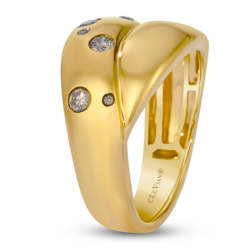 Main Image 3 of Le Vian Tramonto D'Oro Diamond Domed Ring 1/4 ct tw 14K Honey Gold