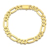 Thumbnail Image 1 of Semi-Solid Figaro Chain Bracelet 8mm 14K Yellow Gold 8.5&quot;