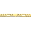 Thumbnail Image 2 of Semi-Solid Figaro Chain Bracelet 8mm 14K Yellow Gold 8.5&quot;