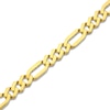 Thumbnail Image 3 of Semi-Solid Figaro Chain Bracelet 8mm 14K Yellow Gold 8.5&quot;