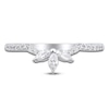 Thumbnail Image 2 of Certified Marquise & Round-Cut Diamond Anniversary Ring 1/3 ct tw 14K White Gold