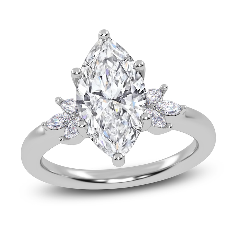 Main Image 1 of Marquise-Cut Created By Jared Studio Lab-Created Diamond Engagement Ring 2-1/6 ct tw 14K White Gold