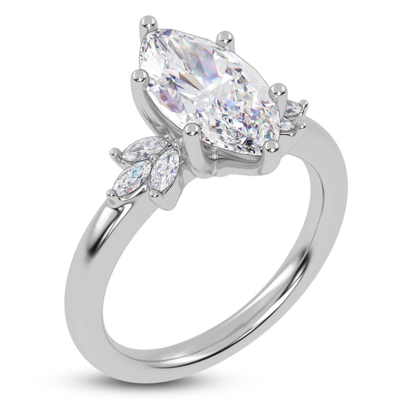 Main Image 2 of Marquise-Cut Created By Jared Studio Lab-Created Diamond Engagement Ring 2-1/6 ct tw 14K White Gold