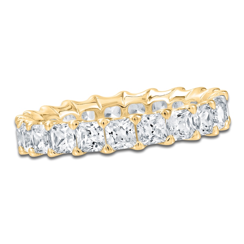 Certified Princess-Cut Diamond Eternity Band 3-3/8 ct tw 14K Gold