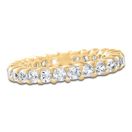 Certified Cushion-Cut Diamond Eternity Band 1-5/8 - 2 ct tw 14K Yellow Gold