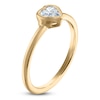 Thumbnail Image 2 of Heart-Shaped Lab-Created Diamond Bezel-Set Solitaire Ring 1/2 ct tw 14K Yellow Gold (SI2/F)