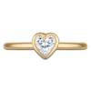 Thumbnail Image 3 of Heart-Shaped Lab-Created Diamond Bezel-Set Solitaire Ring 1/2 ct tw 14K Yellow Gold (SI2/F)