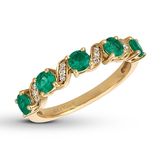 Le Vian Emerald Band Diamond Accents 14K Honey Gold | Jared