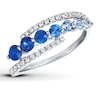 Thumbnail Image 1 of Le Vian Denim Ombre Ring 1/4 ct tw Diamonds 14K Vanilla Gold