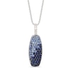 Thumbnail Image 0 of Le Vian Natural Blue Sapphire Necklace 1/10 ct tw Diamonds 14K Vanilla Gold