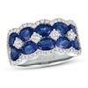 Thumbnail Image 0 of Le Vian Natural Blue Sapphire Ring 5/8 ct tw Diamonds 14K Vanilla Gold