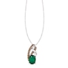 Thumbnail Image 1 of Le Vian Natural Emerald Necklace 1/8 ct tw Diamonds 14K Vanilla Gold