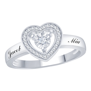 Silver 4 heart ring – Baxters