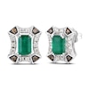 Thumbnail Image 1 of Le Vian Natural Emerald Stud Earrings 1/4 ct tw Diamonds 14K Vanilla Gold