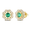 Thumbnail Image 1 of Le Vian Natural Emerald Earrings 1/3 ct tw Diamonds 14K Honey Gold