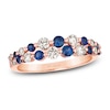 Thumbnail Image 0 of Le Vian Natural Blue Sapphire Ring 1/2 ct tw Diamonds 14K Strawberry Gold