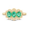 Thumbnail Image 2 of Le Vian Natural Emerald Ring 1/6 ct tw Diamonds 14K Honey Gold