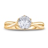 Thumbnail Image 3 of Diamond Solitaire Twist Engagement Ring 1 ct tw Round 14K Yellow Gold (I2/I)