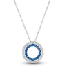 Thumbnail Image 1 of Le Vian Natural Blue Sapphire Necklace 1/3 ct tw Diamonds 14K Vanilla Gold