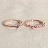 Thumbnail Image 4 of Juliette Maison Natural White Sapphire & Natural Pink Tourmaline Ring 10K White Gold