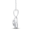 Thumbnail Image 2 of Diamond Pendant Necklace 1/4 ct tw 10K White Gold