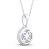 Thumbnail Image 3 of Diamond Pendant Necklace 1/4 ct tw 10K White Gold