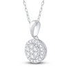 Thumbnail Image 4 of Diamond Pendant Necklace 1/4 ct tw 10K White Gold