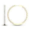 Thumbnail Image 1 of Lab-Created Diamond Hoop Earrings 5 ct tw 14K Yellow Gold