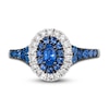 Thumbnail Image 2 of Le Vian Natural Blue Sapphire Ring 1/4 ct tw Round 14K Vanilla Gold