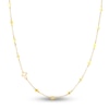 Thumbnail Image 1 of Cross Station Necklace 14K Yellow Gold 18&quot;